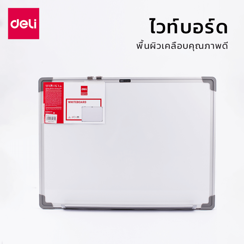 กระดานไวท์บอร์ด Deli E39032A-SL-01 ขนาด 45 x 60 cm